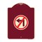 Signmission No Left Turn Graphic Only Heavy-Gauge Aluminum Architectural Sign, 24" x 18", BU-1824-23844 A-DES-BU-1824-23844 - alternate 1
